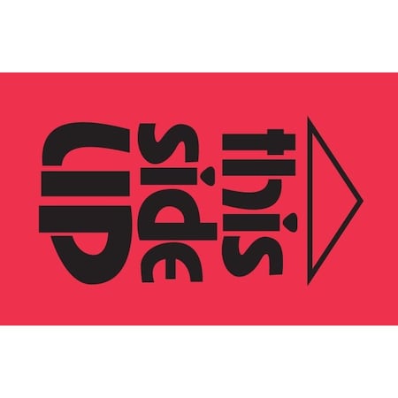 Decker Tape Products Label, DL1721, THIS SIDE UP, 2" X 3" DL1721